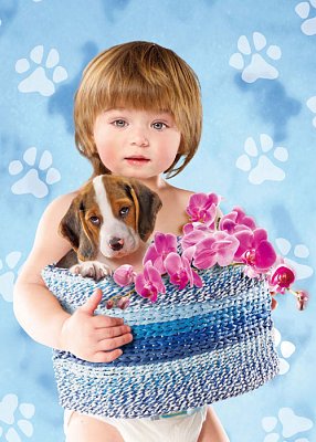 Dziecko z Beagle