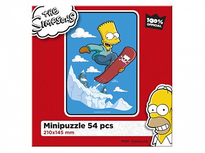 The Simpsons - Bart na desce snowboardowej